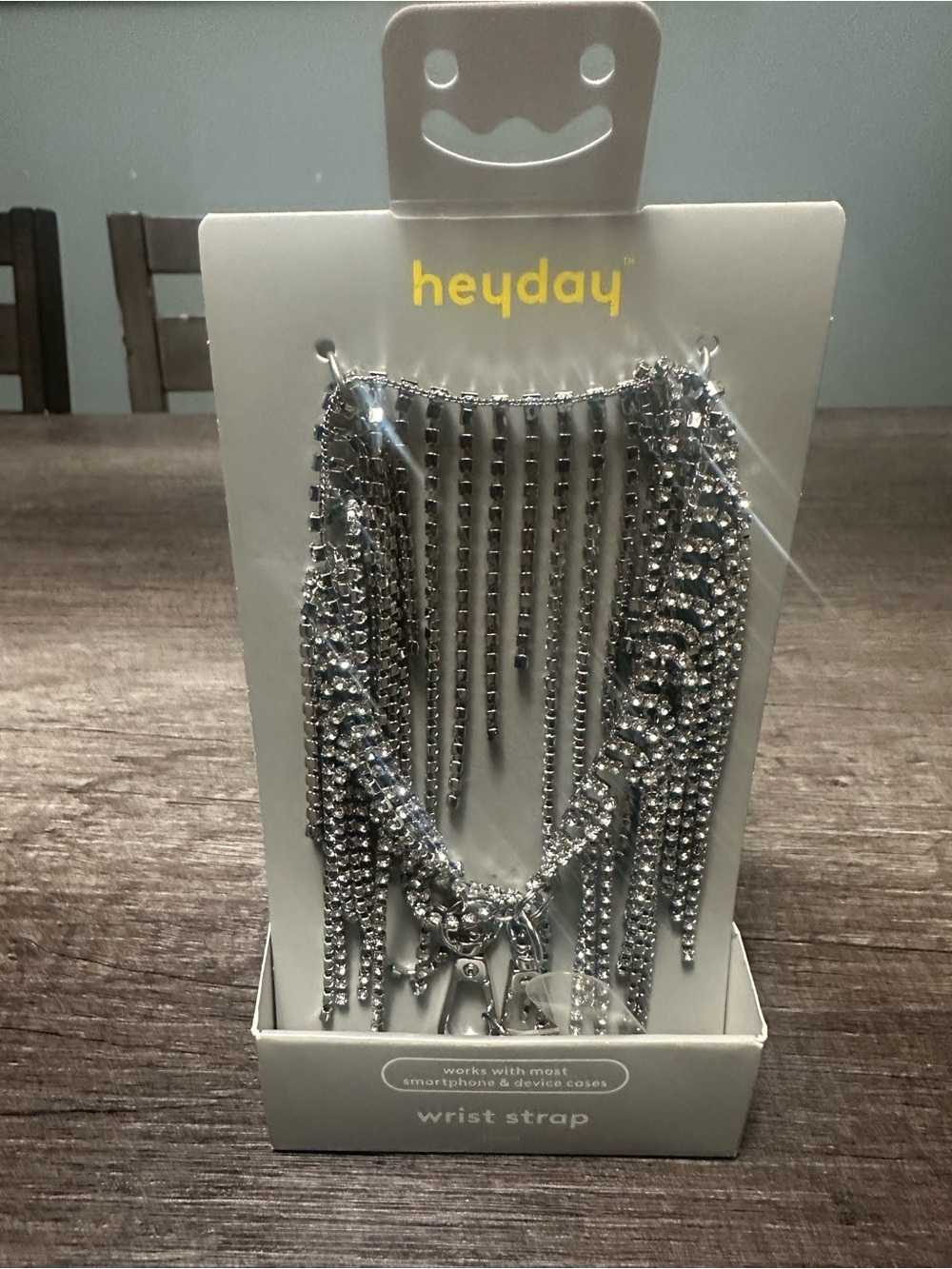 heyday Silver Jeweled Wristlet Strap for Universal Smartphones & Device
Cases